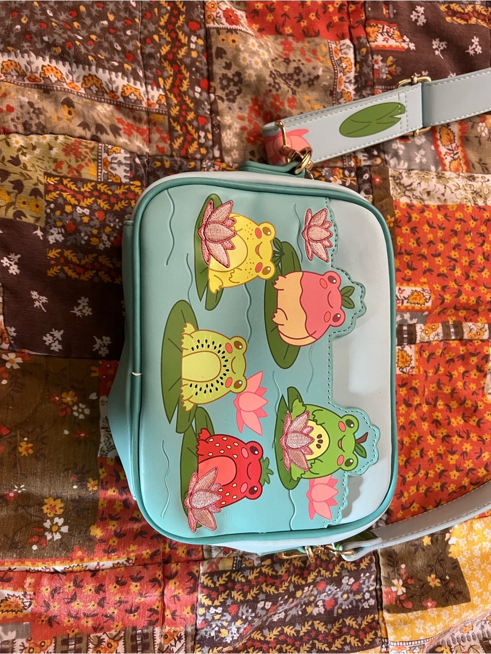 Cute Frog Fruit Crossbody Bag